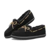 Sapatos de cano baixo Cozy Campfire, sem atacadores, Preto
