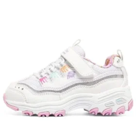Sapatos de corrida D’ Lites Strap com Memory Foam “Branco Rosa”