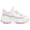 Sapatos de corrida D’ Lites Strap com Memory Foam “Branco Rosa”