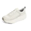 Sapatos de corrida de cano baixo com Max Cushioning Branco/Cinzento
