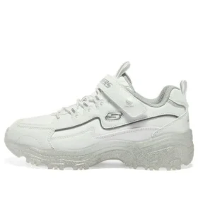 Sapatos de corrida de cano baixo D’ Lites “Branco Prateado”