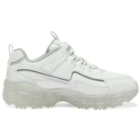 Sapatos de corrida de cano baixo D’ Lites “Branco Prateado”