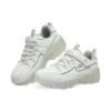 Sapatos de corrida de cano baixo D’ Lites “Branco Prateado”