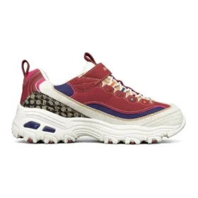 Sapatos de corrida de cano baixo D Lites Vermelho/Branco/Preto
