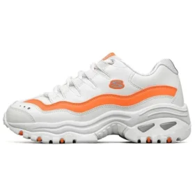 Sapatos de corrida de cano baixo Energy-Over Joy Branco/Laranja Sapatos de corrida de cano baixo Energy-Over Joy Branco/Laranja