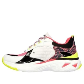 Sapatos de corrida de cano baixo Energy Racer Branco/Vermelho/Preto