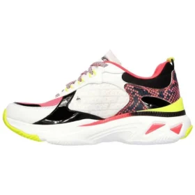 Sapatos de corrida de cano baixo Energy Racer Branco/Vermelho/Preto