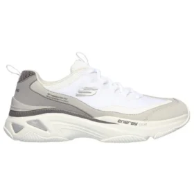Sapatos de corrida de cano baixo Energy Racer Cinza/Branco
