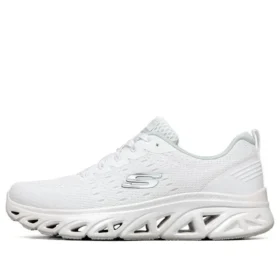 Sapatos de corrida de cano baixo Glide-Step Sport Branco/Prateado Sapatos de corrida de cano baixo Glide-Step Sport Branco/Prateado