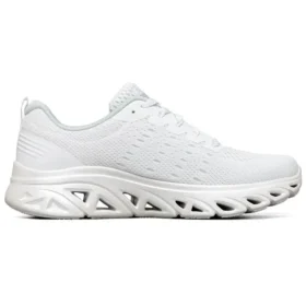 Sapatos de corrida de cano baixo Glide-Step Sport Branco/Prateado Sapatos de corrida de cano baixo Glide-Step Sport Branco/Prateado