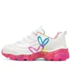 Sapatos de corrida de cano baixo James Goldcrown x Skechers D’ Lites Crystal Rosa/Branco