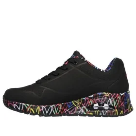 Sapatos de corrida de cano baixo James Goldcrown x Skechers Uno Preto Sapatos de corrida de cano baixo James Goldcrown x Skechers Uno Preto