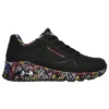 Sapatos de corrida de cano baixo James Goldcrown x Skechers Uno Preto