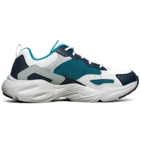 Sapatos de corrida de cano baixo Stamina Airy Branco/Azul/Verde