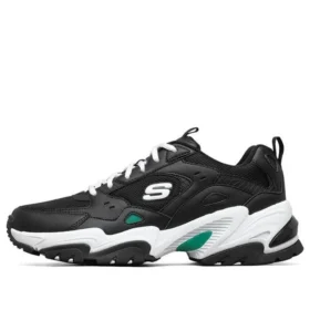 Sapatos de corrida de cano baixo Stamina V2 Preto/Verde/Branco