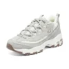 Sapatos de corrida de maratona D’lites-looking Glass “Cinza Branco Castanho”