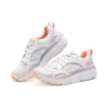 Sapatos de corrida Delta com Max Cushioning “Branco Laranja Roxo”