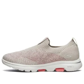 Sapatos de corrida Go Walk 5 Castanho/Rosa/Branco