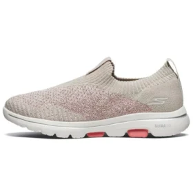 Sapatos de corrida Go Walk 5 Castanho/Rosa/Branco