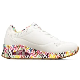 Sapatos de corrida James Goldcrown x Skechers Uno Low Brancos