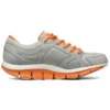 Sapatos de corrida Liv cinza/laranja/branco