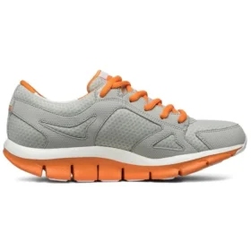 Sapatos de corrida Liv cinza/laranja/branco