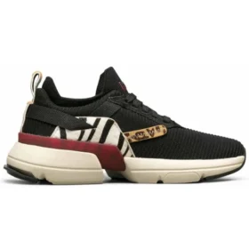 Sapatos de corrida Split Preto/Branco/Vermelho