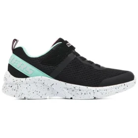 Sapatos de estilo de vida Microspec “Preto Turquesa Branco”