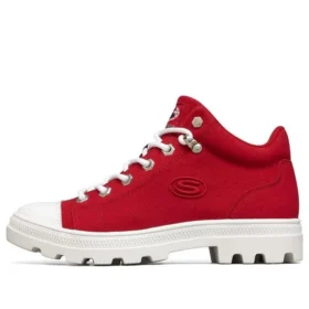 Sapatos de lona de cano alto Jeremy Ville x Skechers Roadies Vermelho/Branco Sapatos de lona de cano alto Jeremy Ville x Skechers Roadies Vermelho/Branco