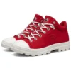 Sapatos de lona de cano alto Jeremy Ville x Skechers Roadies Vermelho/Branco