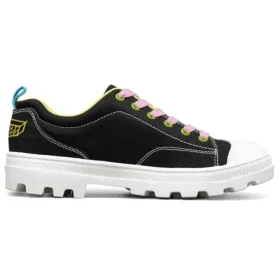 Sapatos de lona de cano baixo Jeremyville x Skechers Roadies Preto Sapatos de lona de cano baixo Jeremyville x Skechers Roadies Preto