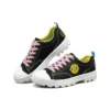 Sapatos de lona de cano baixo Jeremyville x Skechers Roadies Preto