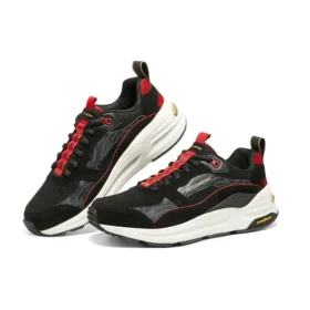 Sapatos Desportivos Casuais “Preto Cinza Vermelho”