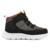 Sapatos Microspec Zovox com velcro “Preto Cinza Vermelho”