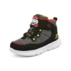 Sapatos Microspec Zovox com velcro “Preto Cinza Vermelho”