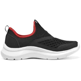Sapatos sem atacadores Confortáveis “Preto Vermelho”