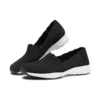 Sapatos sem atacadores modernos e confortáveis “Preto Branco”