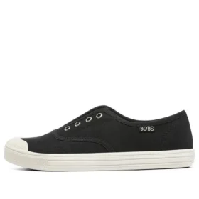 Sapatos Slip-On de Canela Baixa Bobs B Cool Preto/Branco