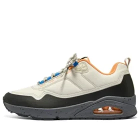 Sapatos Street uno Maverick Gorpcore “Branco Preto Laranja”