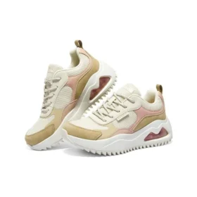 Sapatos Street Uno Peaks “Branco Castanho-claro Rosa”
