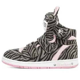 Sapatos Sugarcanes “Cinza Preto Rosa”