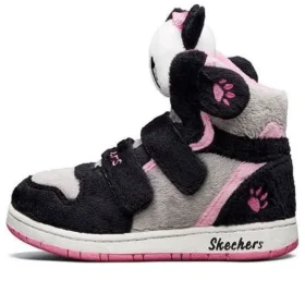 Sapatos Sugarcanes Panda “Preto Cinza Rosa”