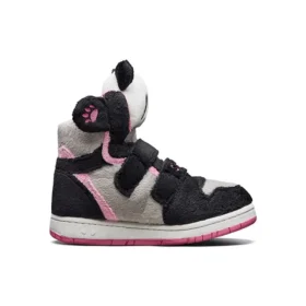 Sapatos Sugarcanes Panda “Preto Cinza Rosa”