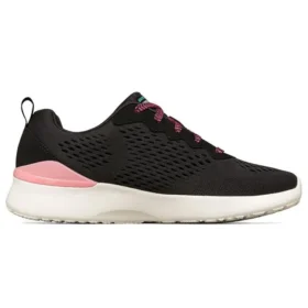 Skech-Air Dynamight Low Preto/Rosa
