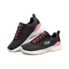 Skech-Air Dynamight Low Preto/Rosa