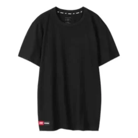 Skechers de manga curta para homem, preto