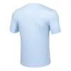 Skechers de treino para homem, corrida, desporto, malha, manga curta, azul