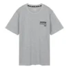 Skechers Knit de manga curta e gola redonda para homem, cinzento
