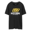 Skechers para homem, gola redonda, manga curta, preto