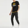 Skechers para homem, gola redonda, manga curta, preto